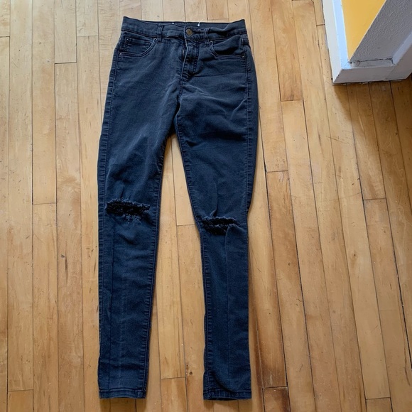 Garage Retro distressed high waist skinny jegging